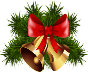 ribbon christmas bell png image