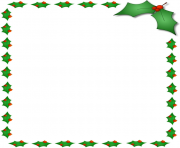 christmas clipart borders Christmas_holly_border_page