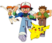 Ash and Friends Group Anime Pokemon png