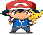 ash pikachu png by sergiart