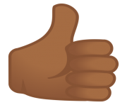 thumbs up emoji black skin