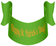 St Patricks Day Banner PNG Clip Art