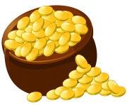 Transparent Pot of Gold PNG Picture Clipart