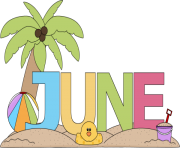 june clipart beach sand