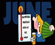 very hot june clipart