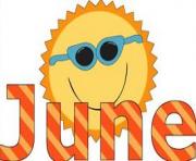 june sun orange clipart