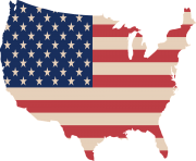 usa flag map png 3