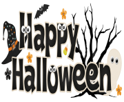 happy halloween text png 1