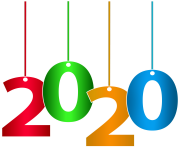 2020 Hanging Transparent Clipart PNG Image