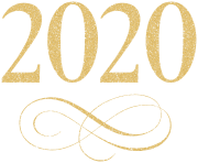 2020_Transparent_Gold_PNG_Clip_Art