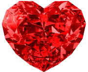 Red Diamond Heart Large Png Picture