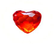 Large Red Diamond Heart Clipart