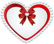 Deco Heart Transparent PNG Clip Art Image