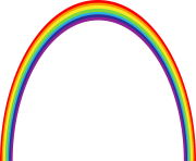 a big rainbow clipart