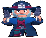 Colt Skin Gunslinger Brawl stars png