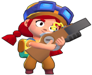 Jessie Skin Default Brawl stars png